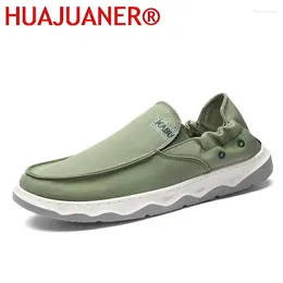 Casual Shoes Men Vulcanised 2024 Summer Men's Breathable Walking Canvas Loafer Light Male Sneakers