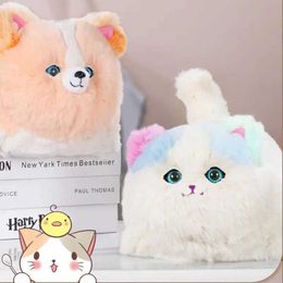 Plush Dolls Simulate cute cat and dog interactive childrens plush toys hug pets speak electronic assistive toys childrens birthday gifts J240410