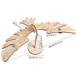 Wooden Animal DIY Assembly Model Eagle Educational Toy for Children Scientific Experiment Games Kids Gifts Home Desk Ornament