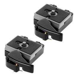 Bags 2x Black Camera 323 Quick Release Plate with Special Adapter (200pl14) for Manfrotto 323 Dslr Cameras(new Version)