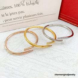 nail bracelet designer for woman men bracelet designer nail bracelet designer womens jewelry gold bangle for woman Bracelets thin nail bangle Cool Bracelets