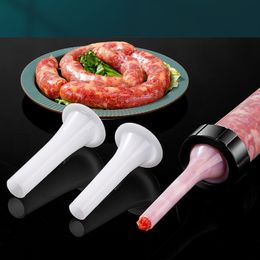 NUBECOM Manual Sausage Filler Meat Filling Tool Practical Sausage Stuffer Sausage Maker Syringe Funnel Nozzle For Sausage Making