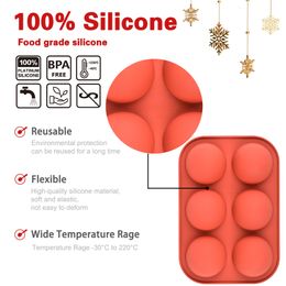 Semi Sphere Ball Cake Decorating Mould Silicone Mould for DIY Baking Chocolate Bombs Brownie Dome Mousse Cake Tray