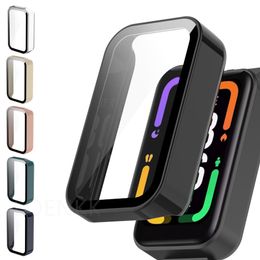 For Redmi Smart Band Pro Case Full Coverage Protective Sleeve For Xiaomi Redmi Band Pro Screen Protector Tempered Glass Cover