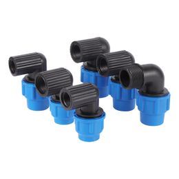 20/25/32mm PE Pipe Quick Connector Elbow Reducing Water Pipe Joint Plastic Female Thread 1/2" 3/4" Pvc Fittings
