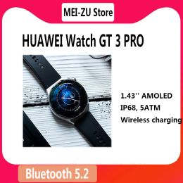 Watches HUAWEI WATCH GT 3 Pro Bluetooth Smart Call Watch Exercise Heart Rate Monitoring ECG Blood Oxygen Detection Diving NFC