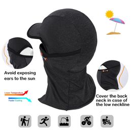 WEST BIKING Summer Face Mask Anti-UV Cycling Caps Men Women Breathable Sport Running Fishing Bicycle Hat Bandanas Head Full Mask