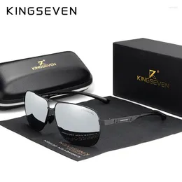 Sunglasses KINGSEVEN Women Men Polarised Mirror Lens Vintage Eyewear Driving Sun Glasses Aluminium Temple Gafas De Sol Masculino