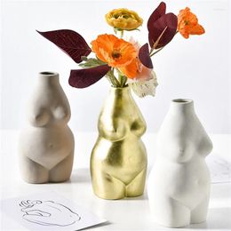 Vases Simple Creative Art Vase Posing Home Xuanguan Desktop Floral Set Ins Nordic Restaurant Decorative