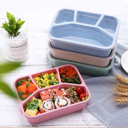 Portable Mini Bento 4 Grids Lunch Box Microwave Thermal Containers For Adults Travel Children Picnic Food Container and Storage