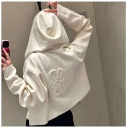 High-end womens sweater autumn winter zipper hooded Sweater loose long-sleeved knitwear designer hoodie women casual knitted cardigan coat