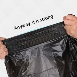 50-200pcs Disposable Vest Type Thicken Garbage Bags High Quality PE Trash Bag Refuse Rubbish Dump Junk Bag for Kitchen Waste Bin