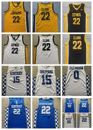 2024 New NCAA Iowa Hawkeyes Basketball Jersey 22 Caitlin Clark Sheppard #15 Stitched Dillingham #0 Booker #1 Fox #0 #15 College Jerseys 100% Stitched Men mix order