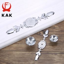 KAK Luxury Diamond Crystal Handles Shoebox Cabinet Handles Closet Door Drawer Knobs Wardrobe Pulls Pullers With Screws Hardware