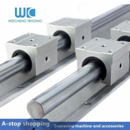 2pc Linear Guide Rails SBR20 Any Length+4pc SBR20UU 20mm Linear Ball Bearing Block CNC Router CNC Parts