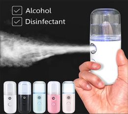 Novelty Lighting Mini Nano Face Steamer USB Nebulizer Facial Sprayer Humidifier Hydrating Antiaging Wrinkle Women Beauty Skin Car6157535