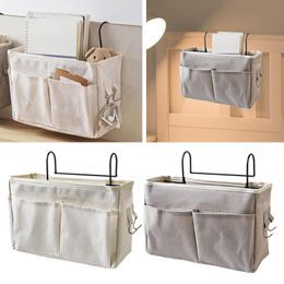 Bedside Caddy Bunk Bed Rail Water Bottle Holder Hanging Organiser for College Dorm Tablets Keys Bed Holder Pockets Baby Crib Bag