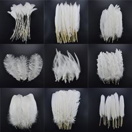 20pcs/Lot White Pheasant Feathers for Crafts Duck Goose Feathers for Jewelry Making Ostrich Feathers Wedding Feathers Decoration