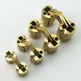 1pcs Copper Barrel Hinges Cylindrical Hidden Cabinet Concealed Invisible Brass Door Hinges For Furniture Hardware 8-16 mm