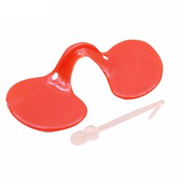 20 Pcs Chicken Glasses Red Plastic Material No. Perforated Anti-pecking Chickens Chicken Supplies Equipment Goggles