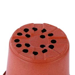 100pcs 90mm Plastic Plant Nursery Pot Seedlings Flower Plant Container with Drainage Hole for Little Garden Pots for Succulents
