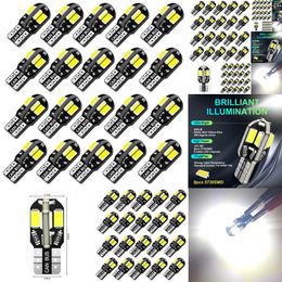 New 20PCS W5W T10 Bulbs Canbus 5730 8SMD 12V 6000K 194 168 LED Car Interior Dome Lights Parking Light Auto Signal Lamp