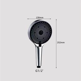 1PC Dark Night Starry Supercharged Water-Saving Shower Head Home Bathroom ABS Handheld Lotus Canopy Sprayer Thread G1/2'