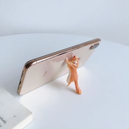 Cute Cat Phone Holder Cute Desktop Sucker Stand Tablet Stent Table Ornaments Cellphone Holder Stand For IPhone Samsung Xiaomi