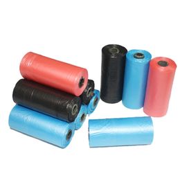 1Rolls15 pcs Dogs Cats Pooper Bags Biodegradable Garbage pooper Bag Pet Dog Waste Bags For All Pets Random Color size 32cm *22cm