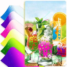 Window Stickers 1 Sheet A4 Size 30cmx21cm Cold/ Sensitive Color Change Permanent Self Adhesive Holographic Sticker Cups Scrapbook DIY