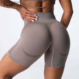Yoga Outfits Contour 2.0 Seamless Shorts for Women Scrunch Butt Gym Shorts Booty High Waist Workout Shorts Fitness Sports Women Clothing Y240410