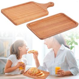 Plates Wood Serving Trays Natural Cutting Board Rectangle Charcuterie Decorative