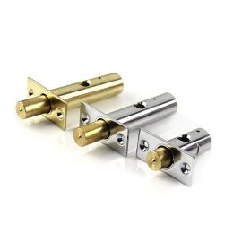 1PCS Invisible Door Lock Pipe Well Lock with Key Copper Lock Core Door Bolt