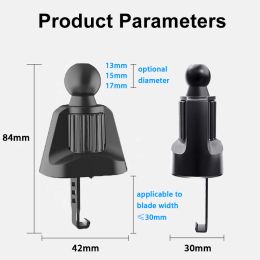 13/15/17mm Ball Head Car Air Vent Clip for Outlets Magnet Car Phone Holder Stand Gravity Mount Support CellPhone Bracket Clamp