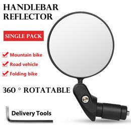 Adjustable Bicycle Convex Rearview Mirror MTB Road Handlebar Back Eye Cycling Rear View Mirrors Bike Mirror Bike Safety Tool