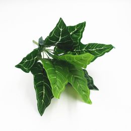 Artificial Green Leaves for Flower Arrangement, Plastic Plants, DIY, Wedding, Home, Garden, Table Decoration