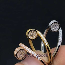 Top end Designer rings for womens new full of stars studded with diamonds and nails. The fine edition ring high-end and luxurious design Original 1:1 With Logo