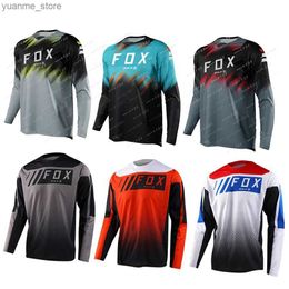 Cycling Shirts Tops BAT Motocross Jersey Offroad DH Enduro Shirt Long Sleeve Racing Cycling Shirt Quick-Dry Downhill Bicycle Clothing Y240410