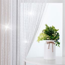 Shiny Line Room Curtain Flash Tassel String Door Curtains Window Room Divider Home Decoration