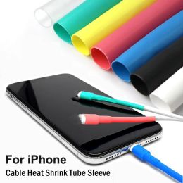 1m/Roll 6mm Cable Protector Heat Shrink Tube Sleeve For Apple iPhone 13 12 11Pro XR X XS 8 7 6 5 iPad Charger Cord Repair Wrap