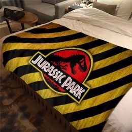 Primeval Forest Jurassic Park Throw Blanket Dinosaurios Worlds Plush Cover Soft Cozy Blankets Sofa Chair Bed Plaid Gift for Baby