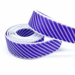 2 Yards 22mm Colour Diagonal Stripes Edging Webbing Luggage Straps Pet Collar Webbing Watch Strap Sewing Bag Belt Accessories #Ro