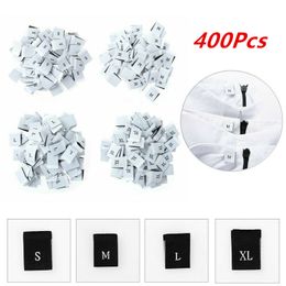 400pcs Clothing Labels S/M/L/XL Polyester Woven Size Tags Labels for Clothing DIY Apparel Sewing Fabric Garment Labels 1.8cm