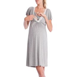 Nursing Pregnant Pyjamas Pregnancy Pyjamas Sleepwear Mother Breastfeeding Nightgown Elegant Maternity Nursing Dress