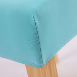 Zerolife 1Pc Solid Colour Spandex Chair Cover Stretch Dining Room Seat Cover Elastic Chair Protective Case For Home Wedding Decor