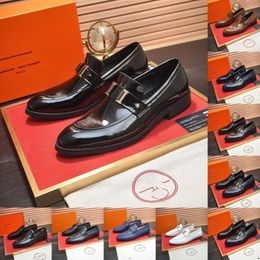 67Model 2024 Oxfords di lusso Oxfords vera pelle rotonda con la testa in pizzo scarpe da design per uomini per uomini lussuosi feste di nozze business office office derby scarpe derby dimensioni 38-46