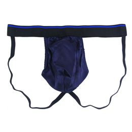 4 Pair 100% Pure Silk Satin Men's Jockstrap Underwear Size S/M and L/XL