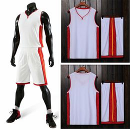 Kids Adult Basketball Jersey Set Child Women Men Basketball Uniform Shot Training Shirt Double Pocket Shorts Sports Clothing