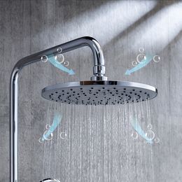 Digital Shower Set Solid Brass Bathroom Mixer Faucet Rainfall Shower Head Spa Bathroom Shower System Temperature Shower Faucets