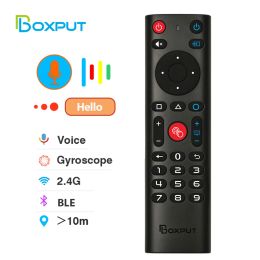 Box BPR3S BT Air Mouse Voice Function IR learning TV 2.4G Wireless Remote Controller With Gyroscope for Android TV Box/PC